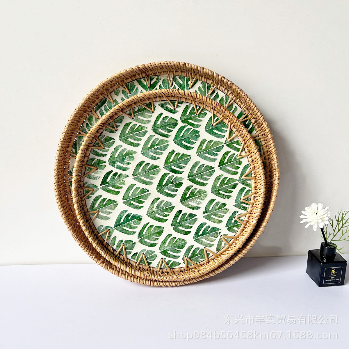 Juego de Cestas de Mimbre Natural Hechas a Mano para Almacenamiento en Escritorio, Sala de Estar, Frutas, Té y Aperitivos, Venta al por Mayor