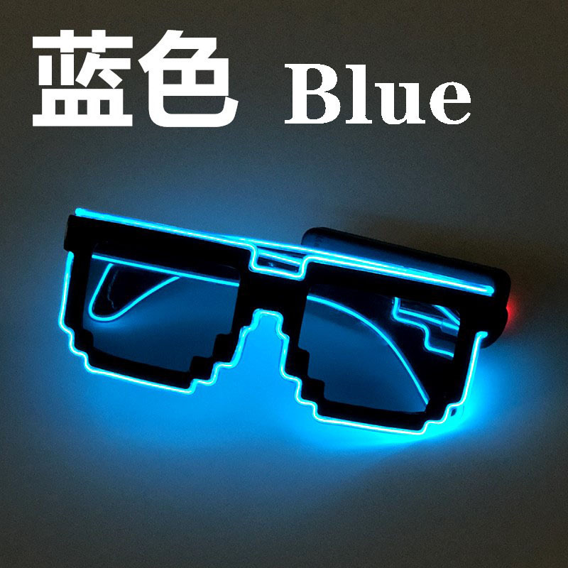 Gafas de sol LED para fiestas, estilo mosaico, geniales, brillantes, para día y noche, ambiente disco, KTV, bar, discoteca