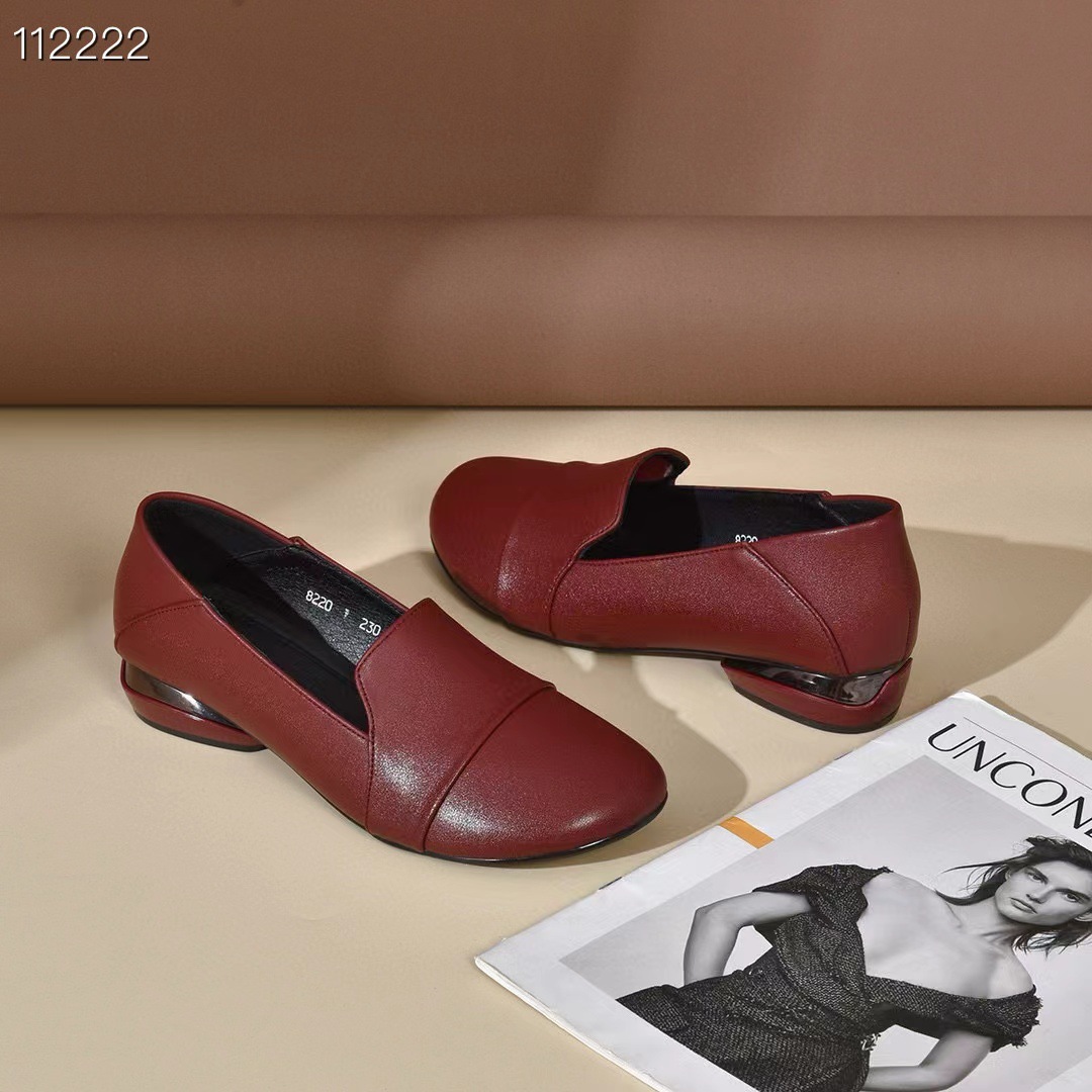 Damen Freizeitschuhe Runde Zehenpartie Blockabsatz Bequem Stil_voghion.com