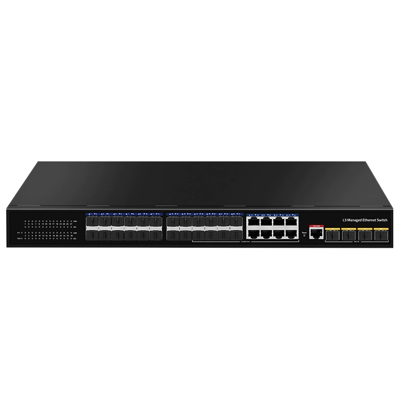 Gigabit 24 light 8 electricity three -layer Ethernet switch 4 10,000 -dimension -connected management type optical fiber convergence of core consoles
