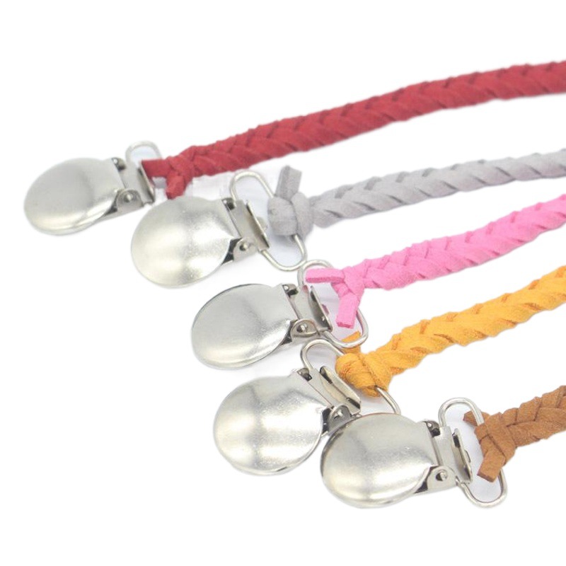 Cadena de chupete para bebé pezón cuerda cadena anti-caída suministros maternos e infantiles Comercio exterior Amazon American Hot Leather