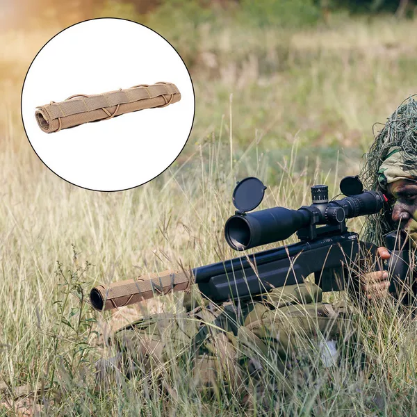 Outdoor Silencer Package Protective Cover Tactical Gun Tube Camouflage Cover Real Cs Tactical Equipment Silencer Cover