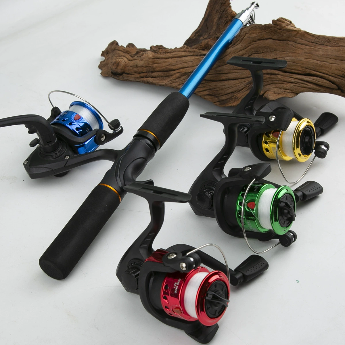 Kit de pesca organizado y compacto para transporte