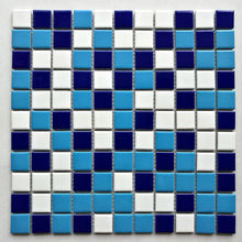 22片起包邮泳池陶瓷马赛克蓝色瓷砖水池鱼池防滑耐磨卫生间墙砖厂
