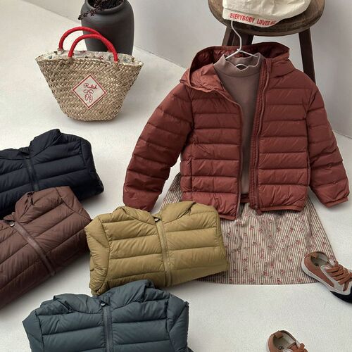 New Children's Lightweight Down Jacket New National Standard 90 White Duck Down Casual Hooded Children's Clothing Down Jacket Wholesale