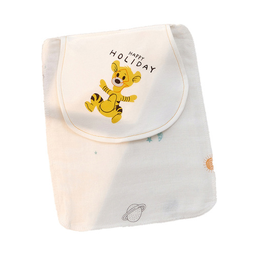 Baby pure cotton sweat-absorbent towel, baby gauze sweat-proof towel pad sling, children's pad sling, kindergarten antiperspirant towel summer
