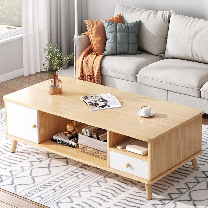 Mesa de té, sala de estar, sofá doméstico, mesa de té, simple y moderna, mesa de té, mesa de alquiler simple, mesa pequeña.