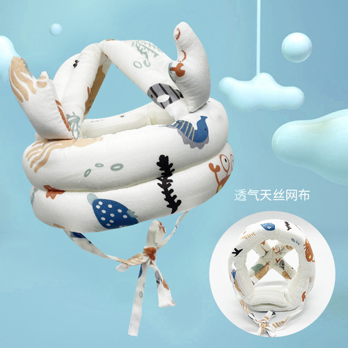 Baby Learning to Walk Anti-Fall Hat, Infant Head Protection Hat, Anti-Collision Breathable Head Cushion, Baby Supplies