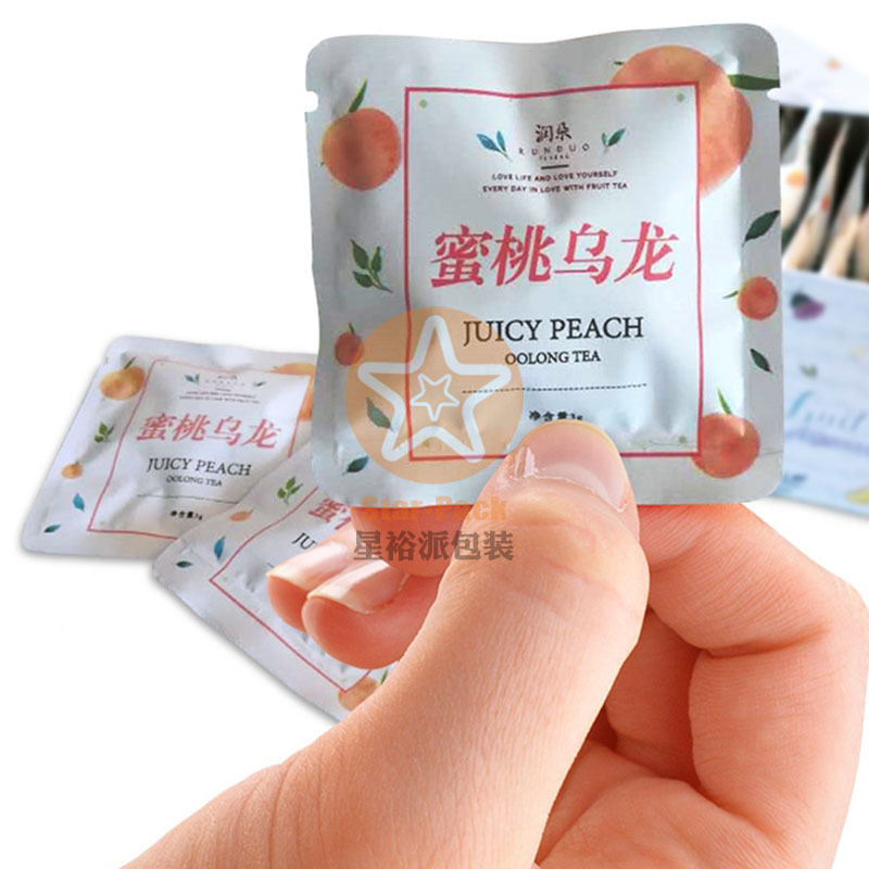 新品哑光磨砂润朵花茶包袋防潮铝塑复合袋