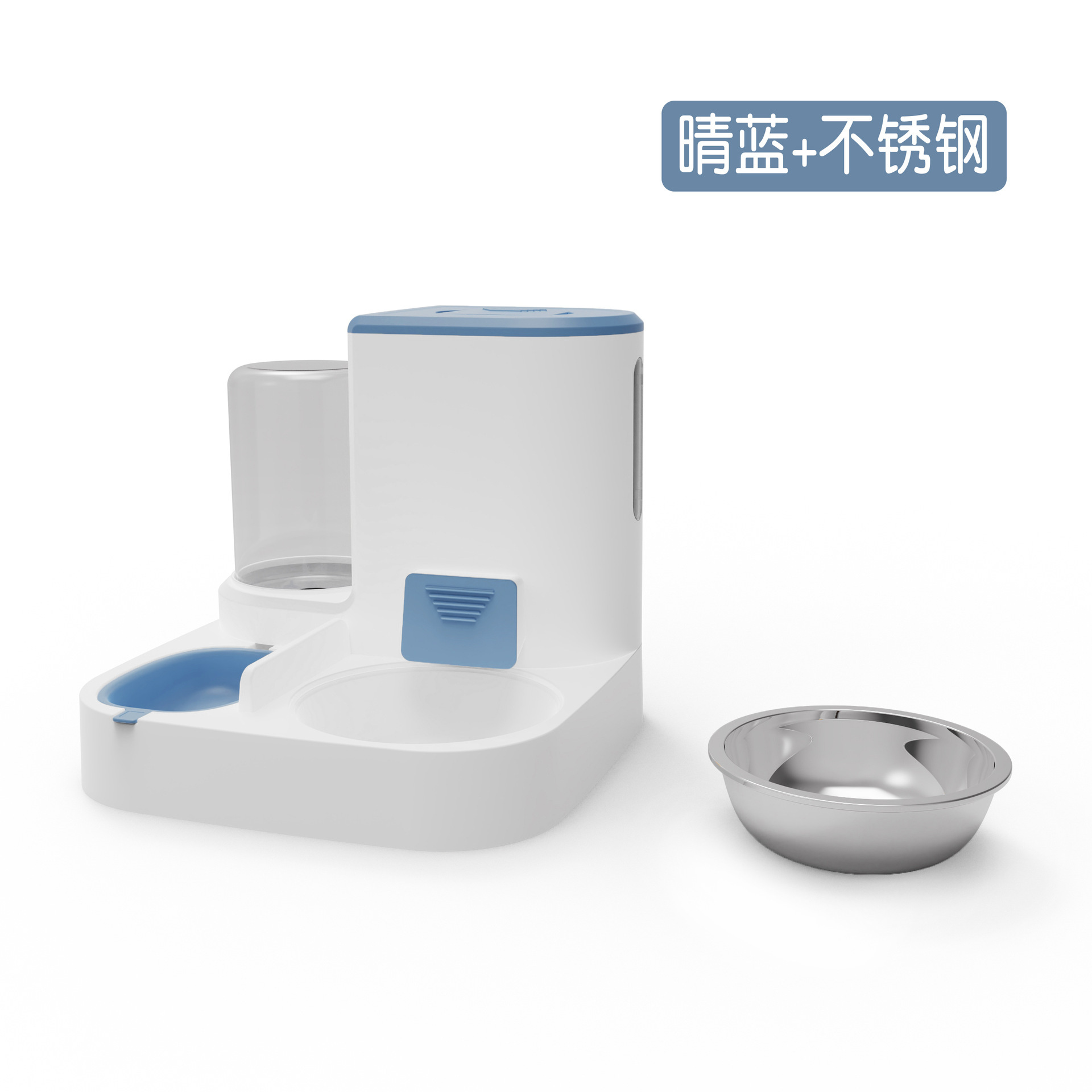 Gato de alta apariencia alimentación automática de agua alimentador integrado tazón de cerámica tazón de acero inoxidable tazón de comida para mascotas al por mayor