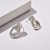 Metal retro earrings, accessory, wholesale