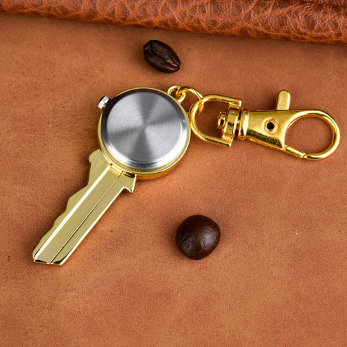 Fashion quartz watch necklace gold key quartz pocket watch quartz watch key chain hanging watch manufacturer wholesale