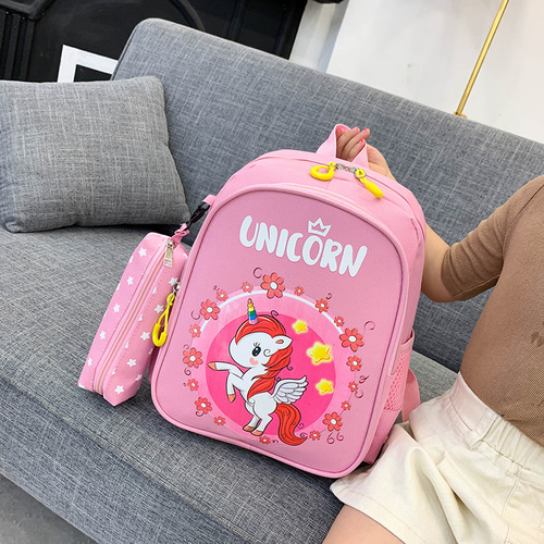 New Arrival Foreign Trade Unicorn Kids' Backpack for Boys and Girls, 3-7 Years Old – Cute Cartoon Dinosaur Design, Perfect for Kindergarten