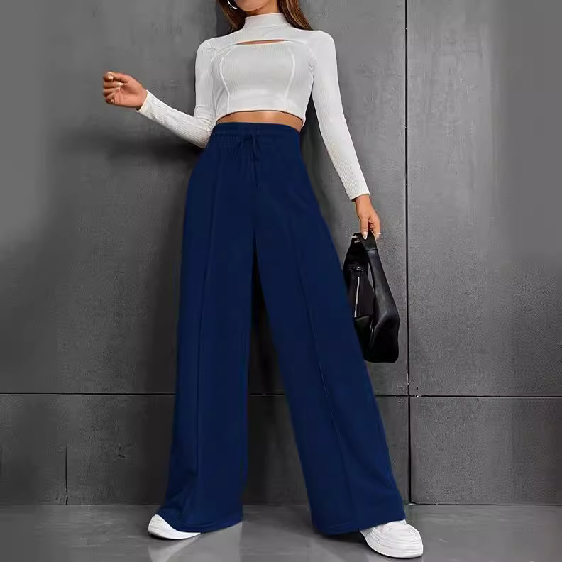 Pantalones deportivos para mujer en otoño 2025, nuevos pantalones de chándal rectos sueltos, pantalones de pierna ancha, pantalones casuales de baile al aire libre