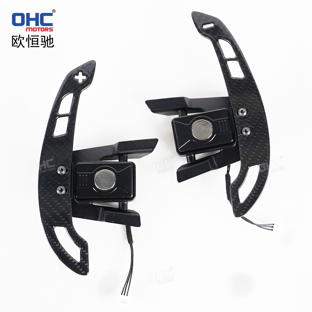 Suitable for Volkswagen Golf 7 Gti Real Carbon Fiber Magnetic Shift Paddles Steering Wheel Modification and Upgrade Parts