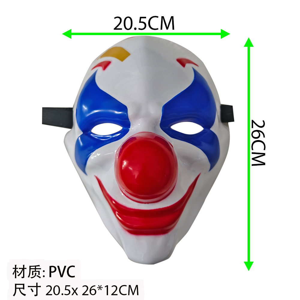 Máscaras de payaso de élite de paz grotesca Joker grotesco accesorios graciosos divertidos cos fiesta máscaras de vida image 4