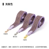 W pattern-light purple light gold buckle