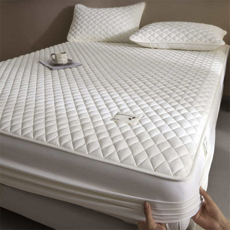 Class a Silk Protein Quilted Bed Bed Sheets Single Piece Anti-Slip Bed Bed Sheets Bed Cover 2025 New Simmons Mattress Protector a