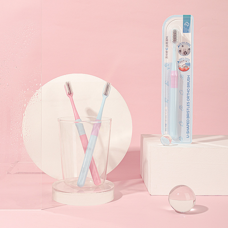 Cepillo Dental Ortodóntico en Forma de U de Cerdas Suaves Manual para Adultos y Niños image 5