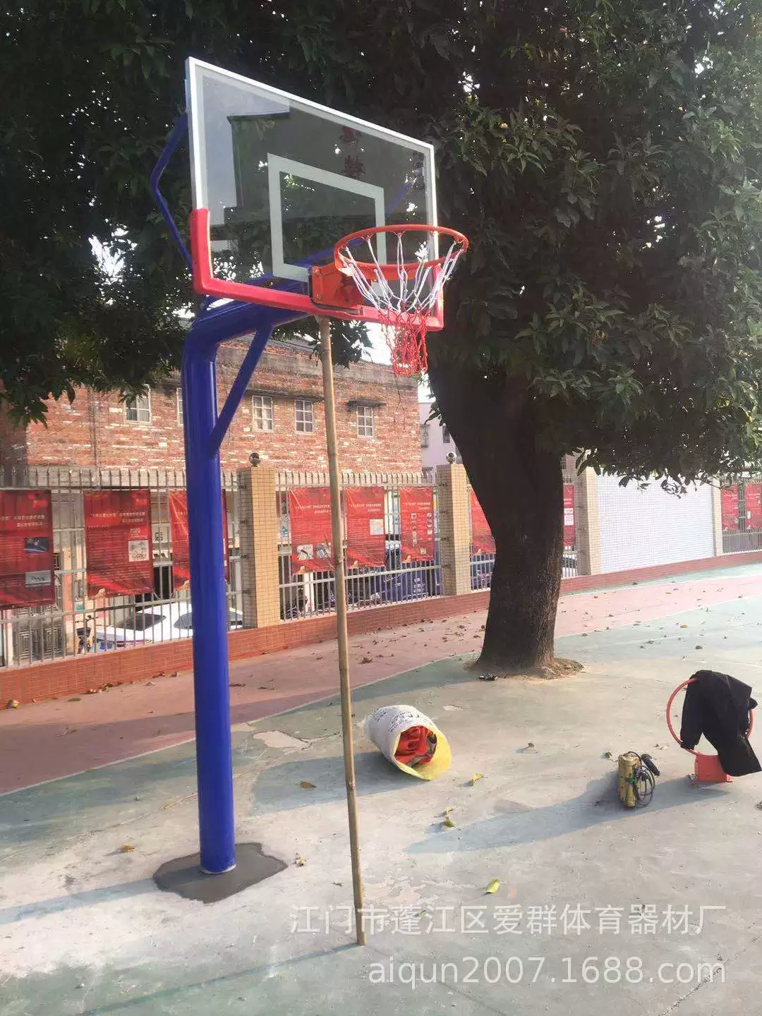Детская похороненная баскетбольная стойка Jiangmen производитель баскетбольной стойки