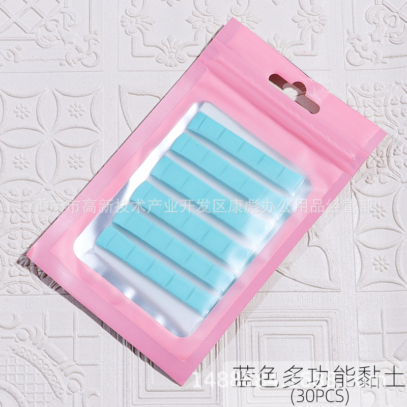 Arte de uñas multifuncional Arcilla plastilina multicolor práctica de arte de uñas Placa de tarjeta de color de arcilla fija pieza de uña fija