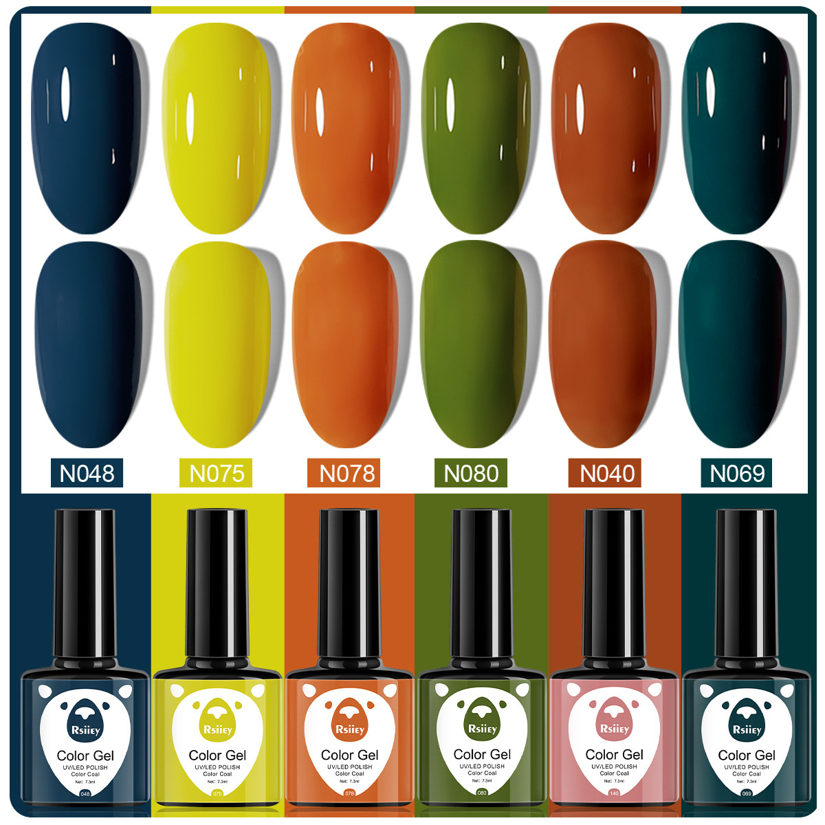 6 colores esmalte de uñas pegamento fototerapia embotellada color popular pintado brillante ojo de gato pegamento UV fototerapia pegamento esmalte de uñas traje de pegamento