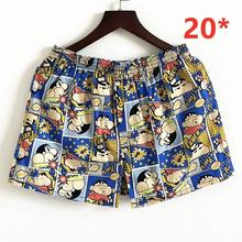 全棉动漫阿罗裤男纯棉宽松大码棉布内裤卡通孖烟通居家休闲睡裤