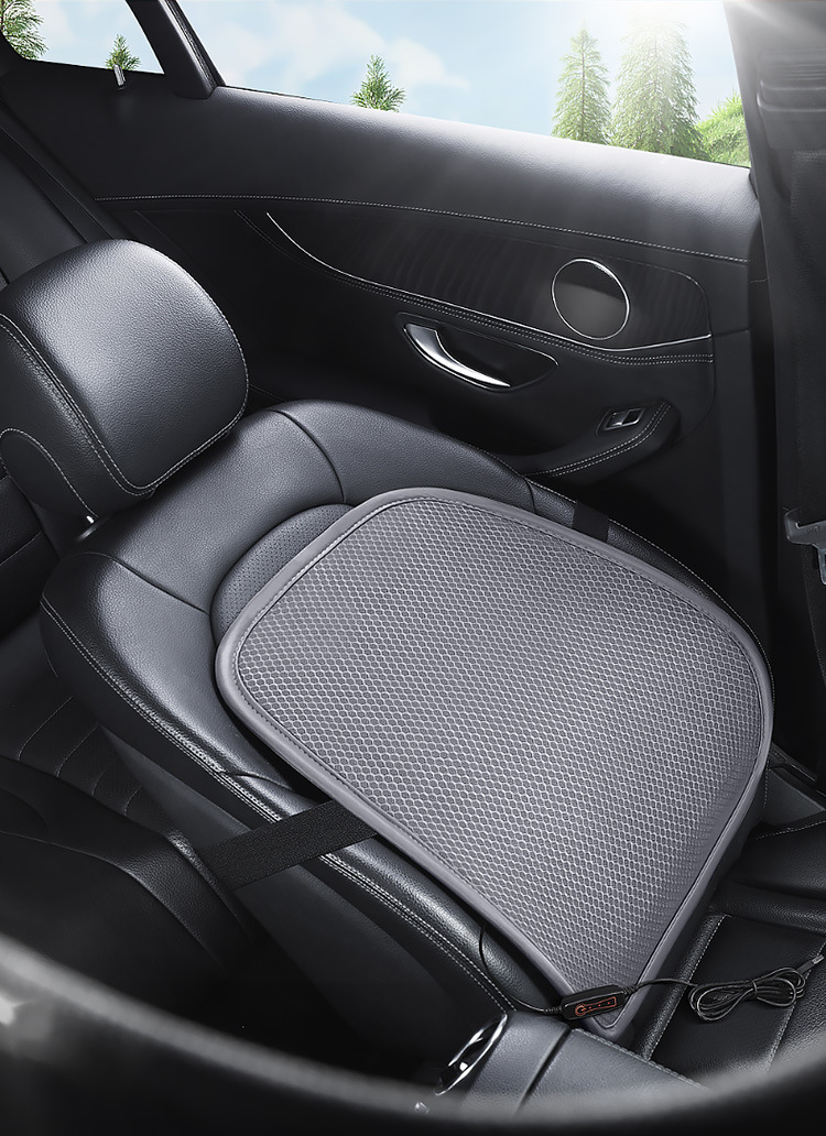 Car Seat USB Three-Speed Adjustable Air-Blown Lumbar Support Cushion for Office Chair Backrest, Ventilation and Lumbar Support Pad for Long Sitting
