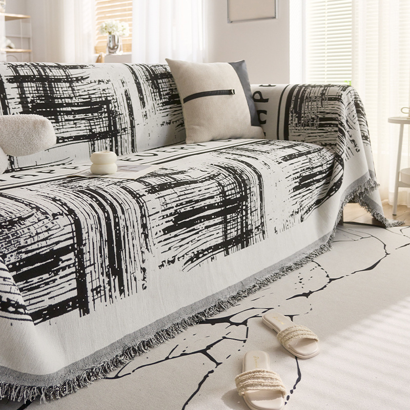 Transfronterizos para toallas de sofá modernas, cojín de sofá antideslizante, anti-gato, cubierta completa de lujo ligero.