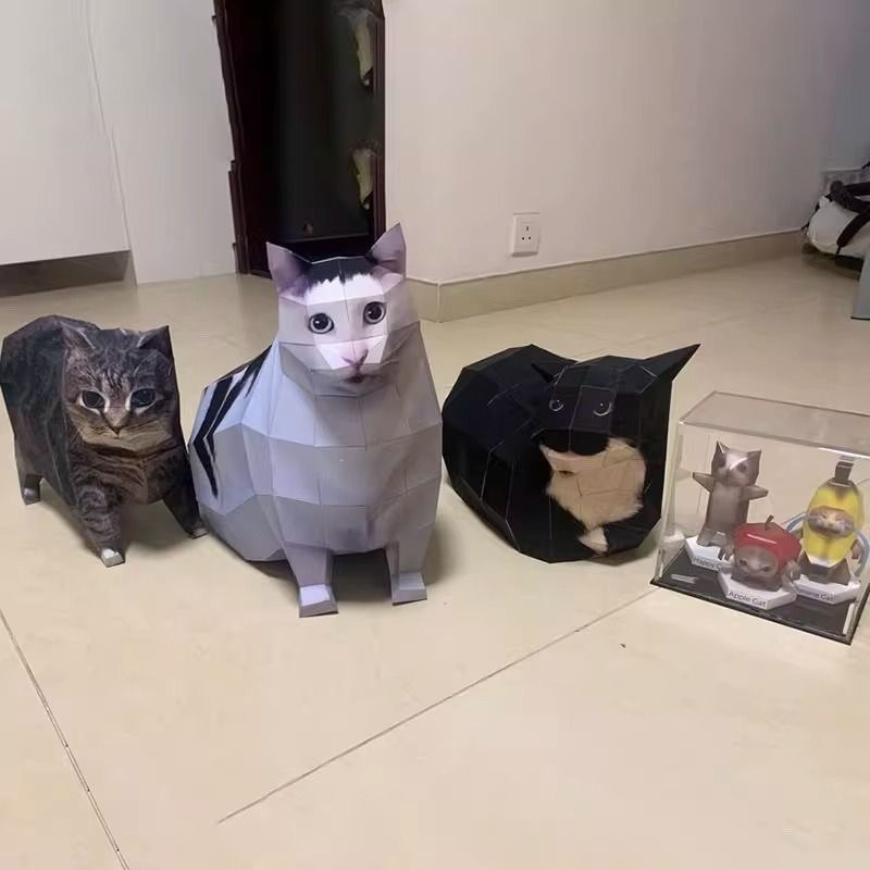 3D立体折り紙モデルミーム手作りおもちゃ面白い抽象素材パッケージシンプルなギフト|undefined