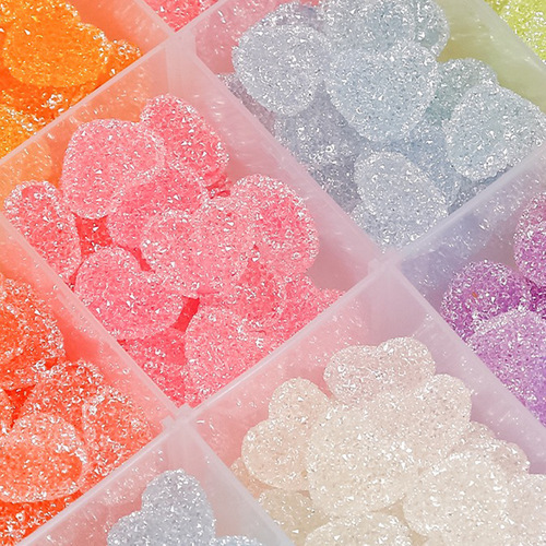 Candy accessories, sugar diy square beads, straight hole beads, round beads, handmade beaded necklaces, mobile phone chains, jewelry accessories