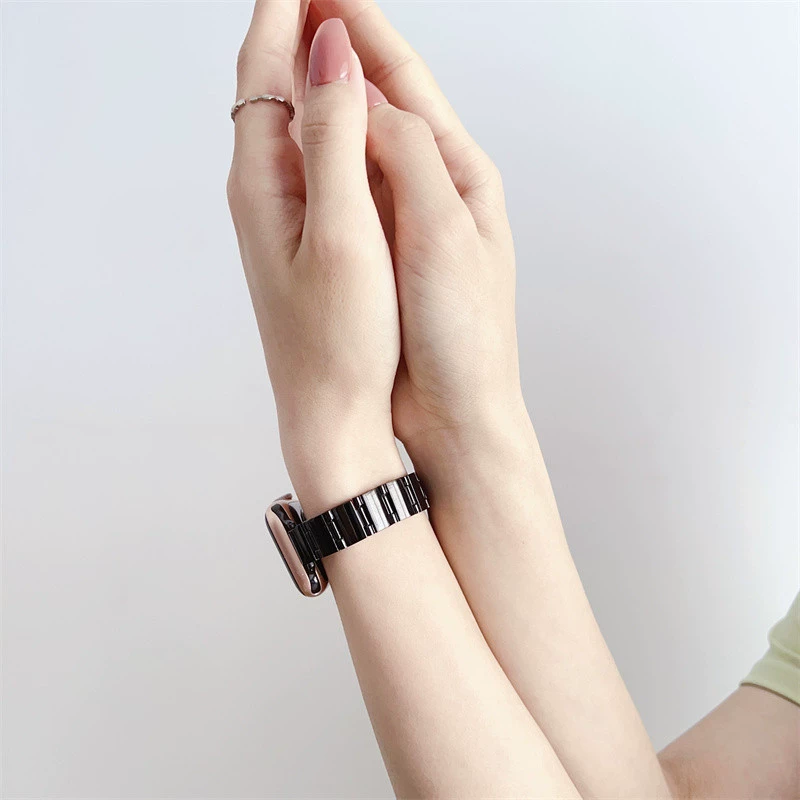 Новая металлическая стропа подходит для поколения S78IWATCH654 Apple Watch мужской и женский браслет персональная бирка запястья прилив