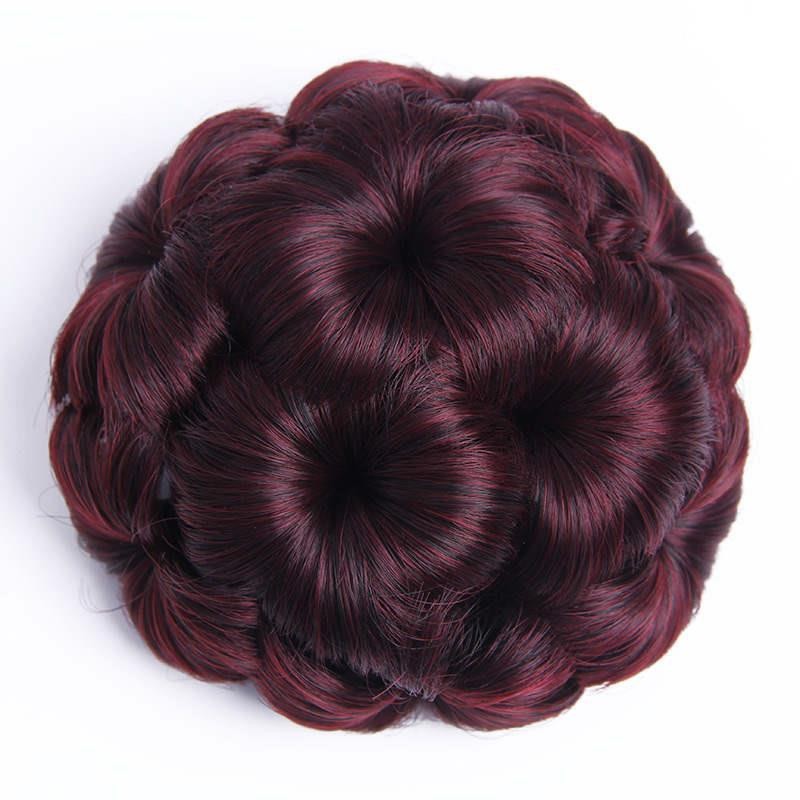 Fábrica al por mayor diamante nueve flor moño pelo clip peluca flor brote nupcial accesorios para el cabello updo pelo moño pelo bolsa en stock