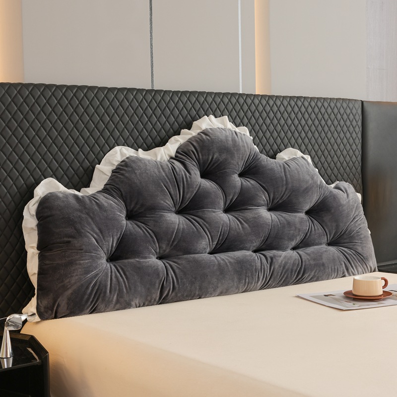 High-grade bedside pillow large backrest European-style large soft bag double bed upper neck protection waist protection pillow sofa back cushion