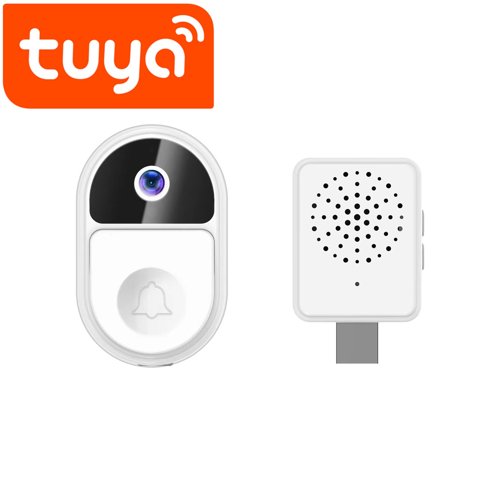 Timbre de video TUYA de bajo consumo WIFI Timbre inalámbrico HD Seguridad inteligente para el hogar Intercomunicador graffiti transfronterizo