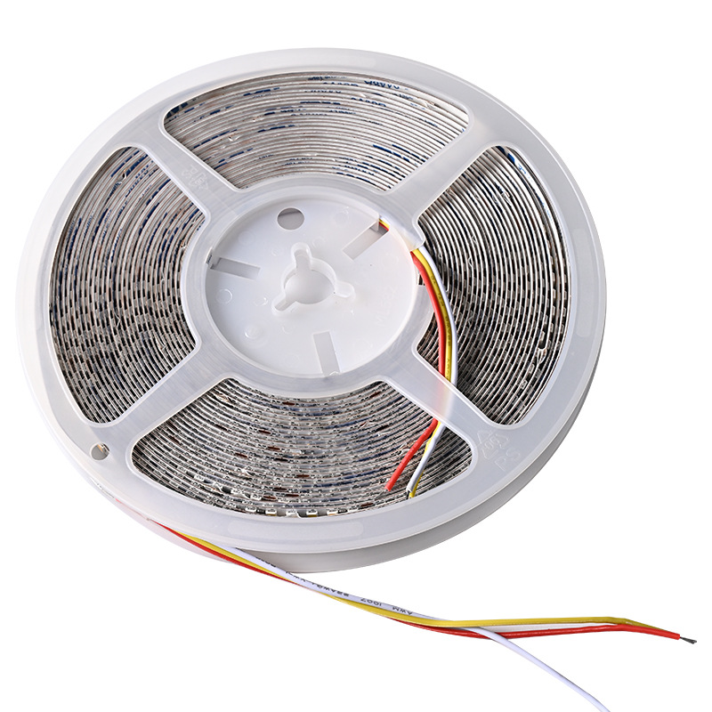 Lámpara led de dos colores con luz de línea autoadhesiva de control de voz inteligente con luz de línea de atenuación de bajo voltaje de 24V