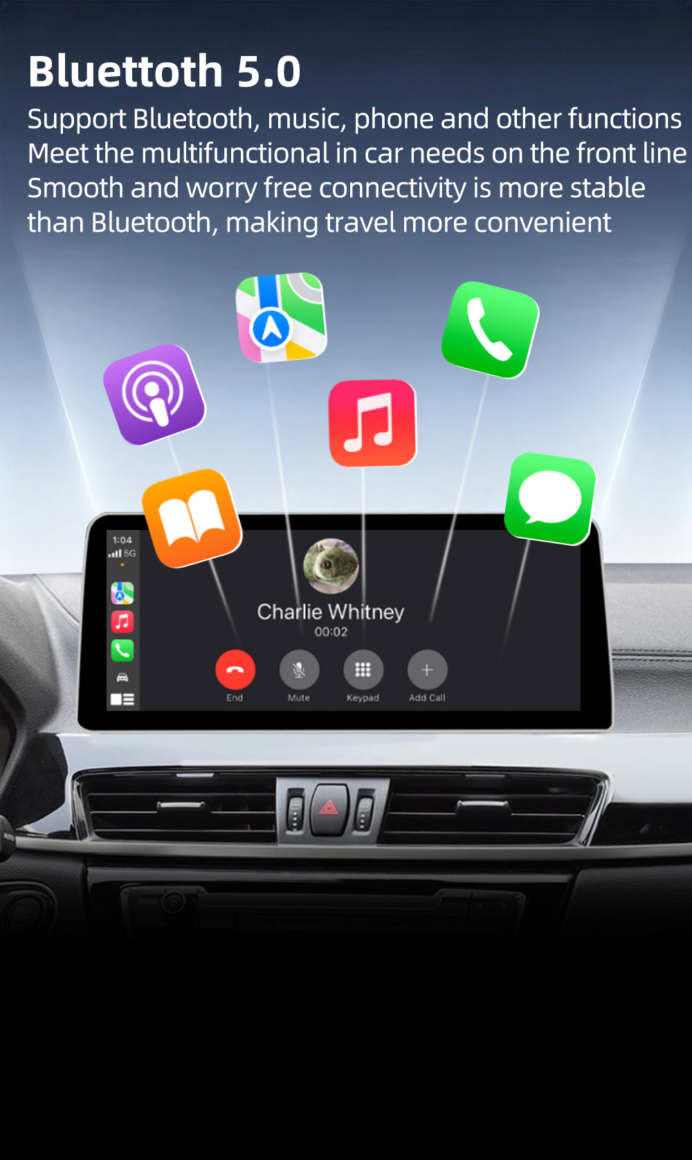 Smart Car Central Control Large Screen Suitable for Bmw X1 F48 F49 X2 F39 Bluetooth Navigation 2016-2021