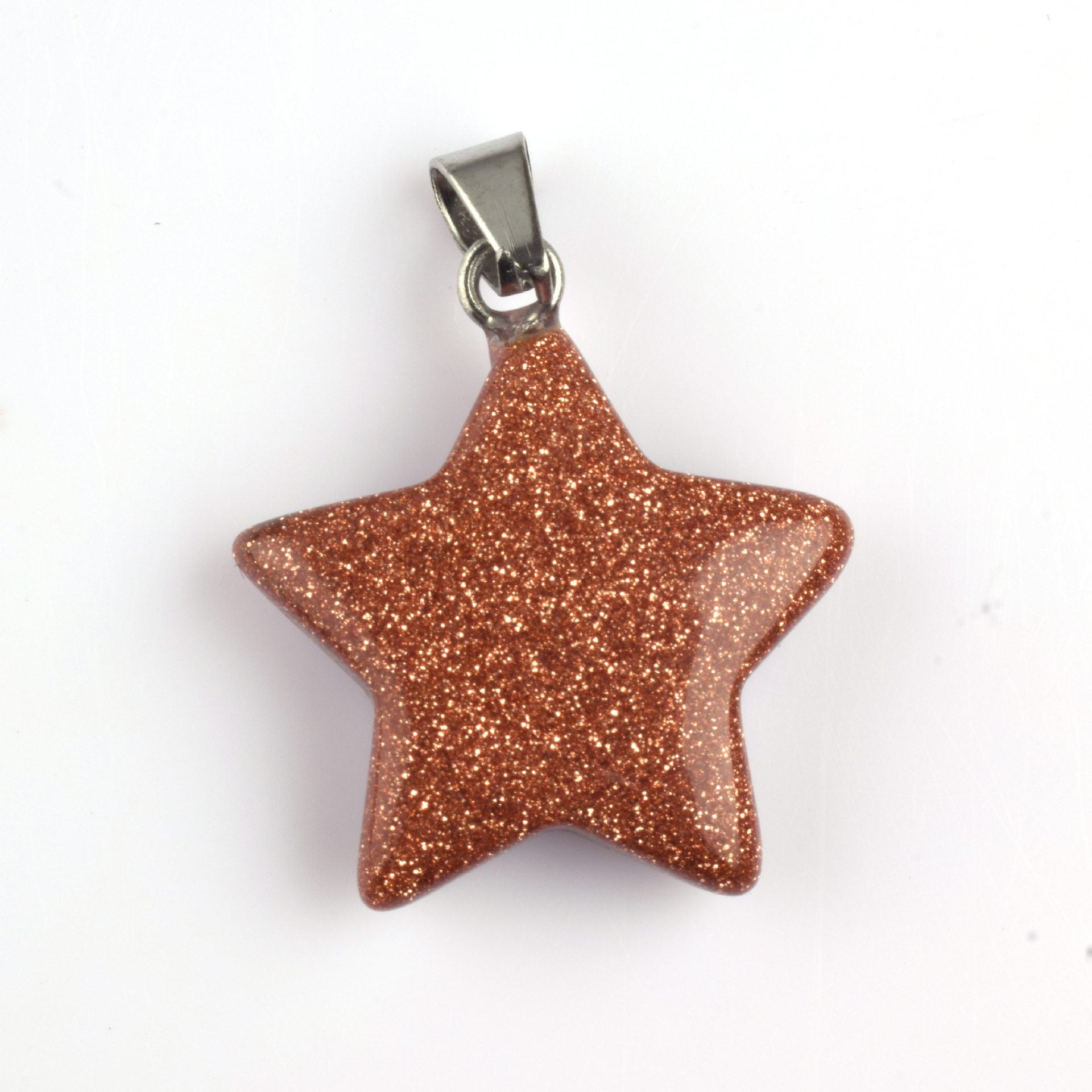 Colgante de piedra de estrella de color natural colgante de amatista de estrella de color pentagramas colgante de estrella de cielo colgante DIY joyas artículos