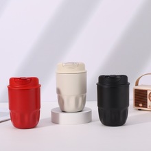 家用316不锈钢保温杯创意高颜值花瓣咖啡杯户外便携车载水杯批发