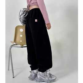 女童运动裤春秋款2024新款儿童香蕉裤女孩阔腿裤女大童休闲裤子潮