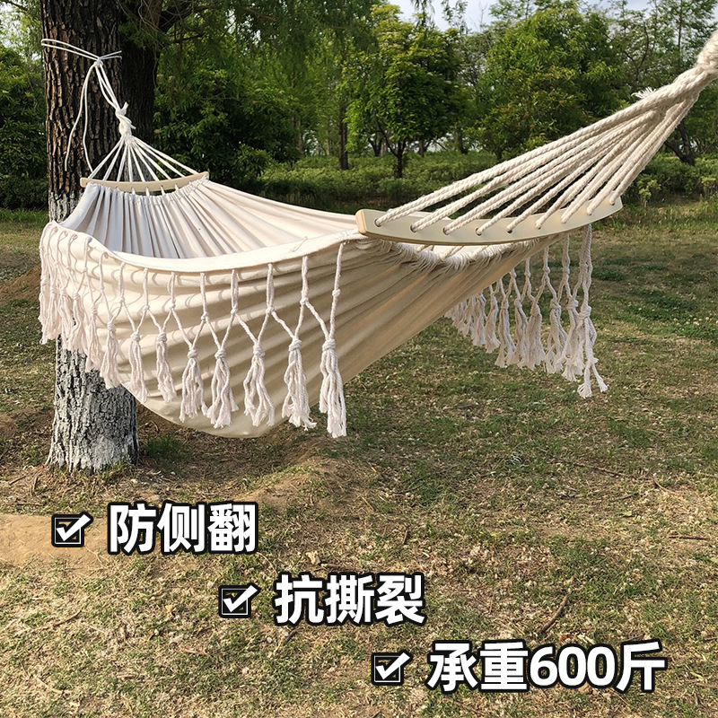 F1Vins fluye bohemia camping picnic al aire libre espesar foto lienzo interior doble swing silla de suspensión