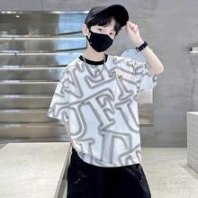 男童夏装短袖恤批发韩版新款夏款体恤中大儿童夏季男孩半袖潮酷