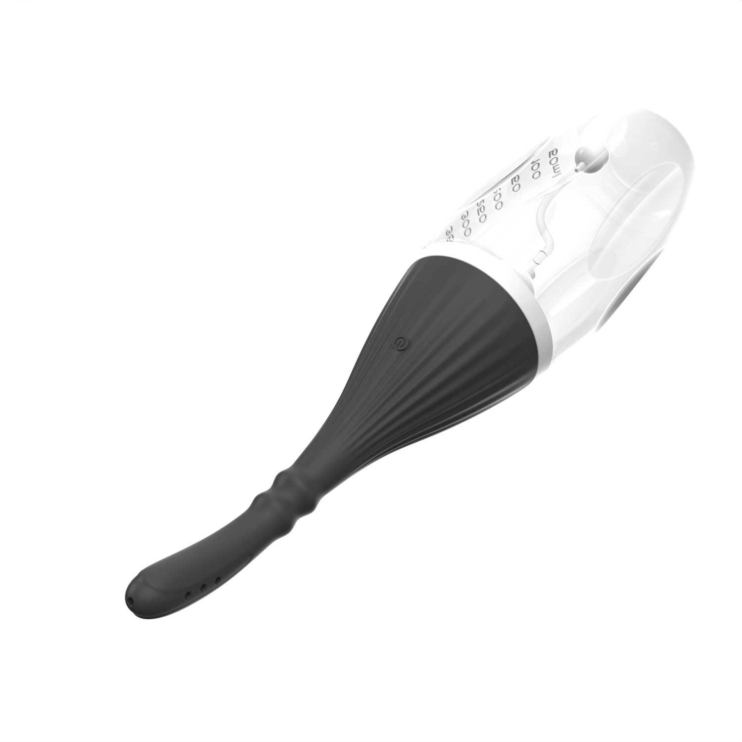 Electric 7-Hole Anal and Vaginal Irrigator with Magnetic Charging, 3-Speed Adjustment, Green Silicone — detail image 3