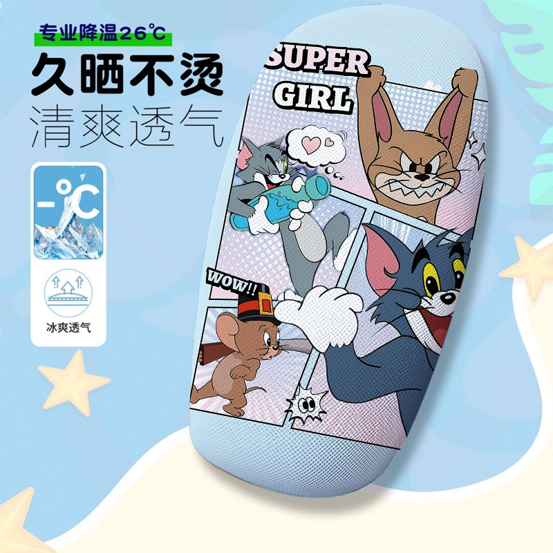 Cartoon Series Electric Vehicle Seat Cushion Cover Summer Heat-Insulating and Breathable Electric Vehicle Seat Cover Seat Cushion Cover