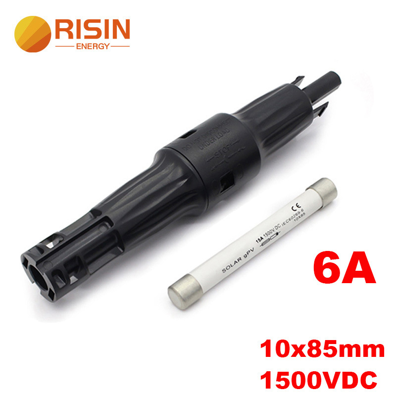 6A 10x85mm 퓨즈 + 1500V 커넥터