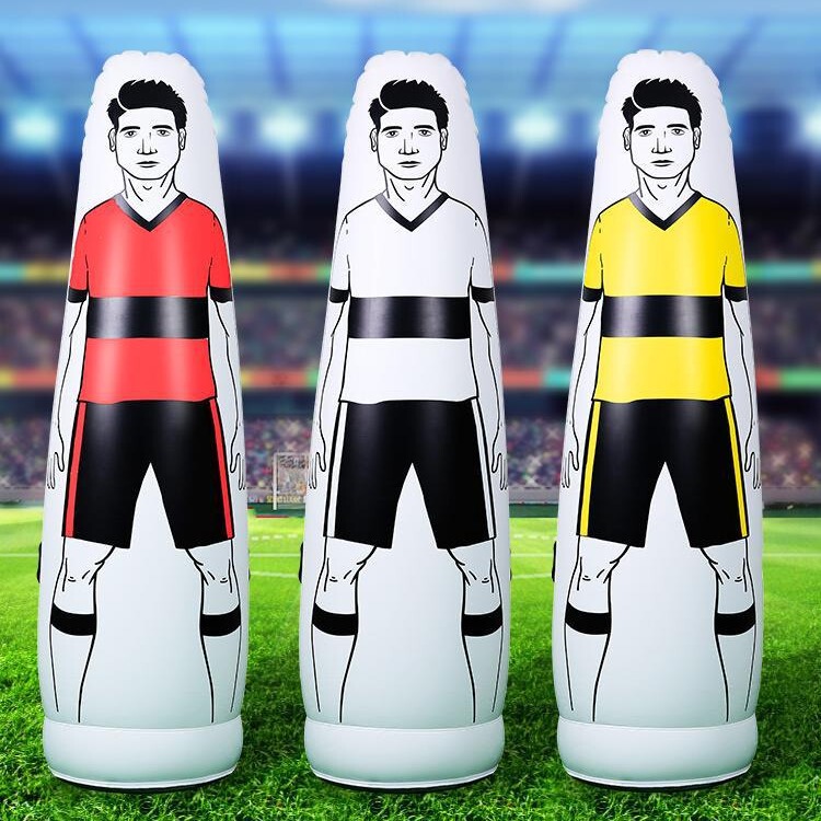 サッカーインフレータブル人壁トレーニング偽人形障害物サッカートレーニング補助装備器材フリーキック偽人壁|undefined