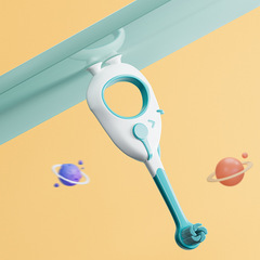 Children's Cloud Soft Fine Hair Toothbrush 0-3 Years Old Cartoon Suction Cup Duck 10,000 Hair Toothbrush Factory Wholesale