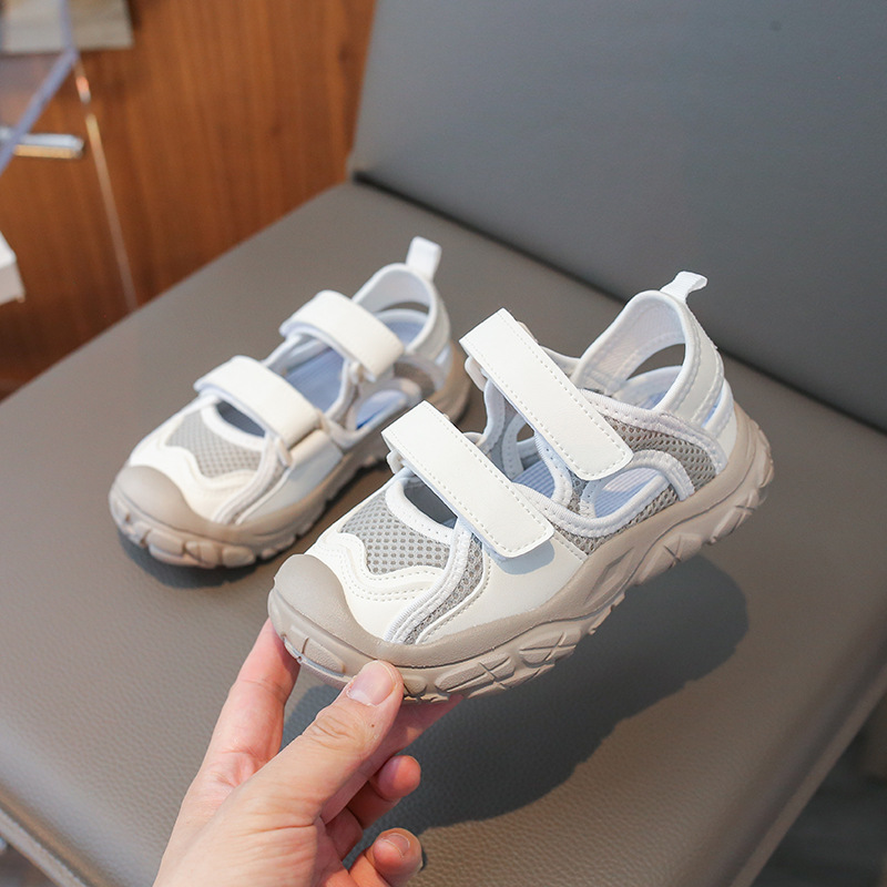 2024 verano antideslizante para niños zapatos de neumáticos antideslizantes para niños sandalias deportivas respirables huecas zapatos de correr casuales para niños