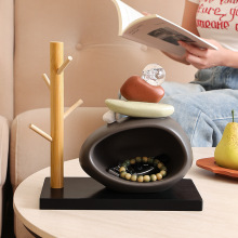 时来运转流沙画摆件客厅电视柜酒柜玄关轻奢高档高级办公室装饰品