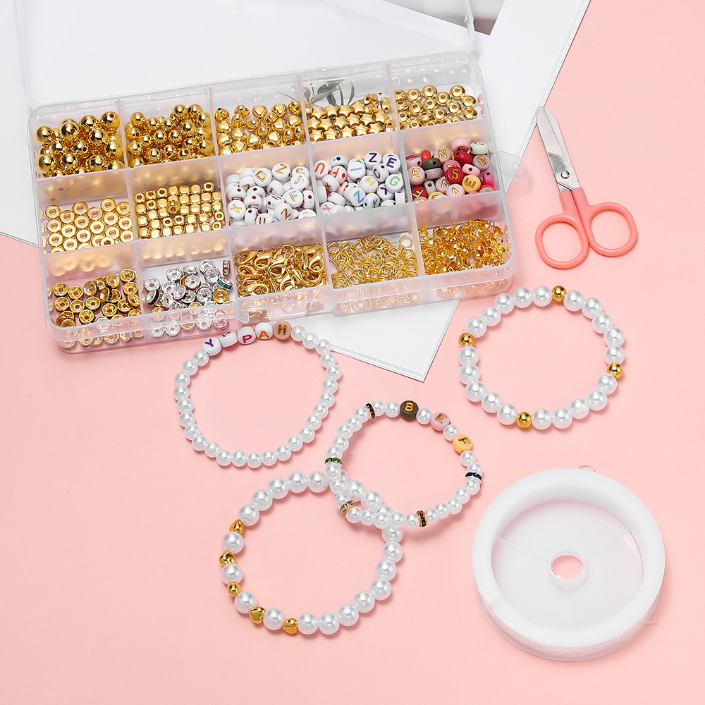 155g Weight Beads Jewelry Making Type DIY Ornament Accessories Classification 1 Set Quantity Acrylic Material Letter Pattern All Seasons Season Simple Style Style 1 Set Acrylic Letter DIY Ornament Accessories Beads 1